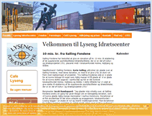 Tablet Screenshot of lyseng-idraetscenter.dk